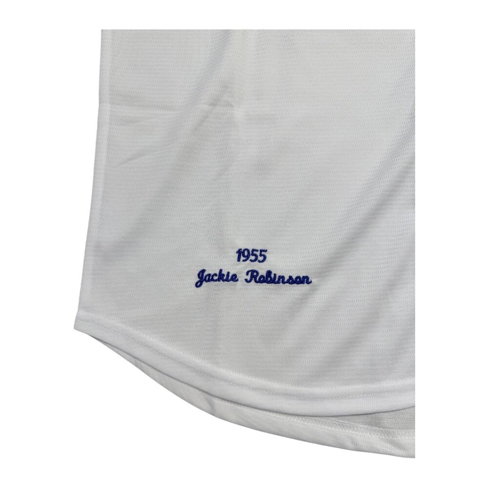 Los Angeles Brooklyn Dodgers #42 Jackie Robinson Baseball Jersey WHITE - Picture 7 of 8